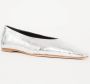 Odare Bilboa ballerina van leer met crocostructuur - Thumbnail 1