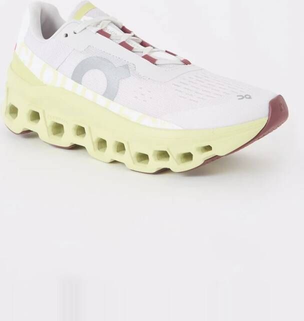 On Cloudm ster sneaker met gebreid bovenwerk