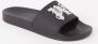 Palm Angels Zwarte Monogram Pool Slippers Black Heren - Thumbnail 2