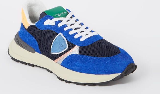 Philippe Model Antibes sneaker met kalfsleren details