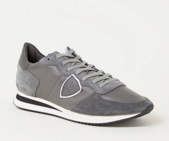 Philippe Model Low Top Sneakers met Gebochte Inserts Gray Heren - Foto 4