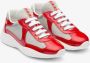 Prada America's Cup sneaker met lakleren details - Thumbnail 1