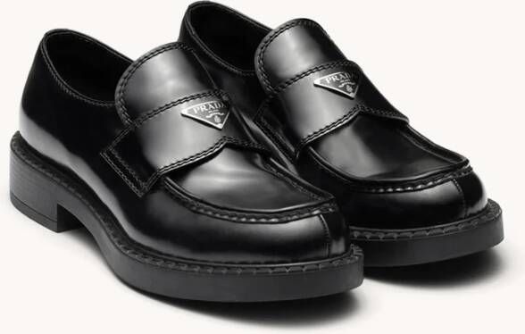 Prada Chocolade Loafer Schoenen Black Heren - Foto 3