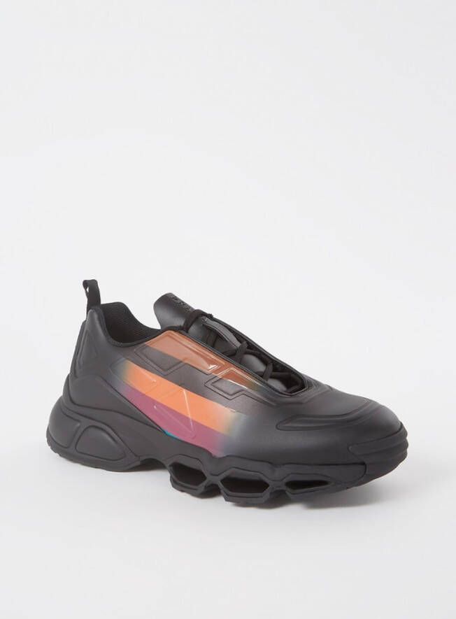 Prada Lage Sneakers met Blokkleurig Effect Black Heren