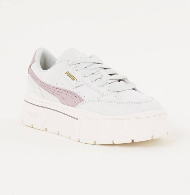 Puma Mayze Stack sneaker met nubuck details