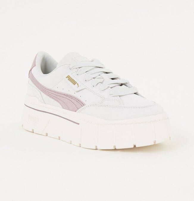 PUMA Mayze Stack Premium (W) Dames Platform Sneakers Schoenen Wit 384421 - Foto 5
