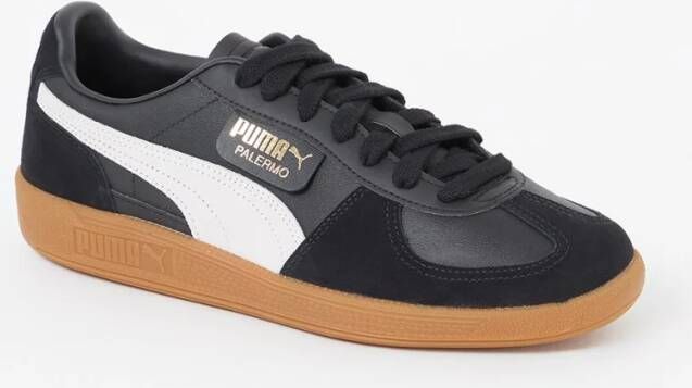 Puma Palermo sneaker van leer met suède details