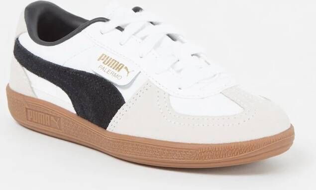 Puma Palermo sneaker van leer met suède details