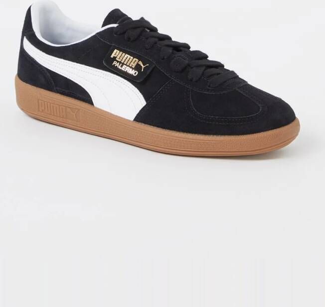 Puma Palermo sneaker van suède met leren details