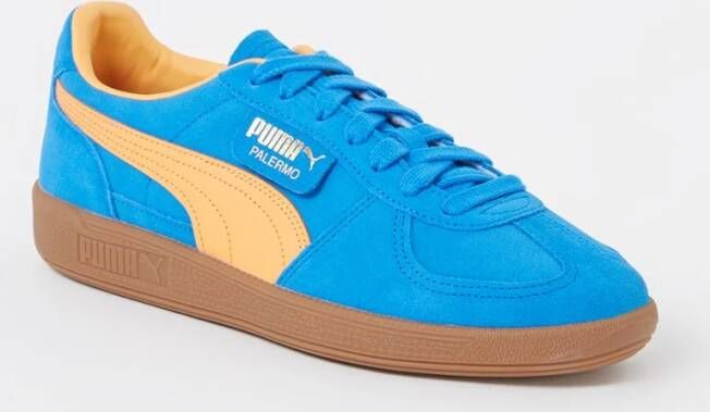 Puma Palermo sneaker van suède met leren details