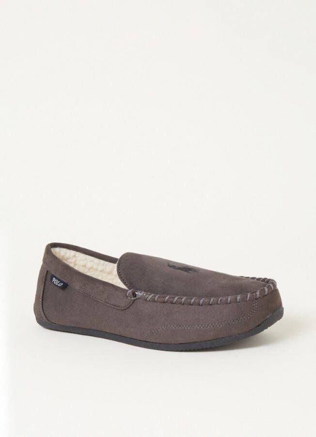 Ralph Lauren Declan pantoffel met logoborduring