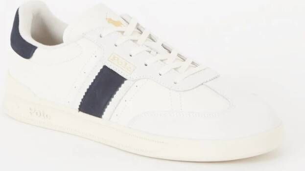 Polo Ralph Lauren Heritage Aera | bianco navy Wit Leer Lage sneakers Unisex - Foto 3