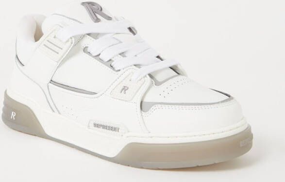 Represent Witte Leren Sneakers Grijze Studio Stijl - Foto 3