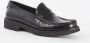 Saint Laurent Zwarte Almond Tip Monogram Loafers Black - Thumbnail 2