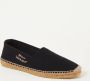 Saint Laurent Zwarte Geborduurde Canvas Espadrilles - Thumbnail 2