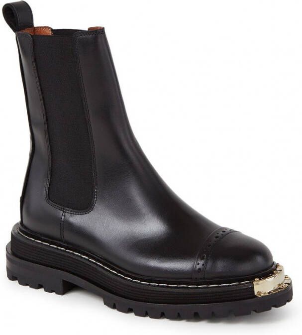 Sandro Chelsea boot van leer