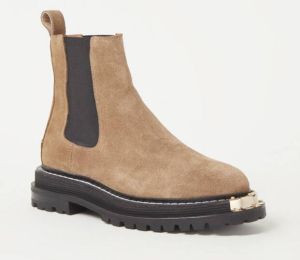 Sandro Chelsea boot van suède