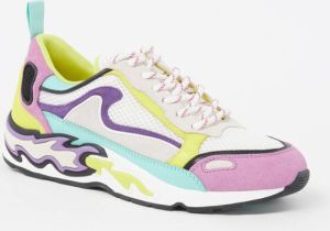 Sandro Flame sneaker met mesh en suède details