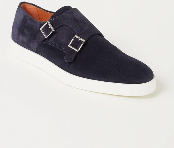 Santoni Stijlvolle heren sneakers van leer Blauw Heren - Foto 2