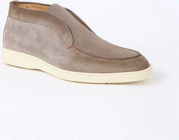 SANTONI Hoge Sneakers Heren Digits Maat: 9 5 Materiaal: Suède Kleur: Beige - Foto 2