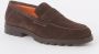 SANTONI Loafers Heren Sue Penny Loafer Gz Maat: 11 Materiaal: Suède Kleur: Bruin - Thumbnail 2