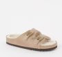 Scholl Medische Klomp Women Kim Leather Taupe - Thumbnail 2