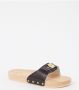 Scholl Pescura Flat Lea W Black- slipper- klompen - Thumbnail 3