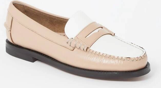 Sebago Leren mocassins Clasic Dan beige - Foto 2