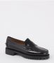 Sebago Zwarte leren platte schoenen voor het winterseizoen Black - Thumbnail 2