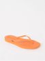Sleepers Tapered Teenslippers Zomer slippers Dames Oranje - Thumbnail 3