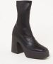 Stella Mccartney Zwarte elastische eco-leren laarzen met vierkante neus Black Dames - Thumbnail 2