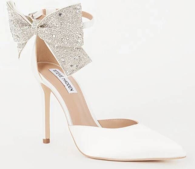 Steve Madden Deville pump van satijn met strass