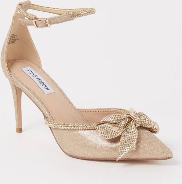 Steve Madden Lumiere sandalette met strikdetail en glitter