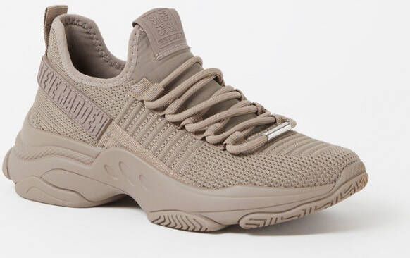 Steve Madden Mac sneaker met gebreid bovenwerk - Schoenen.nl
