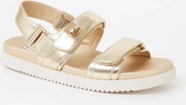 Steve Madden Mona sandaal van leer met metallic finish