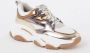 STEVE MADDEN Progressive pewter gold Grijs Mesh Lage sneakers Dames - Thumbnail 3