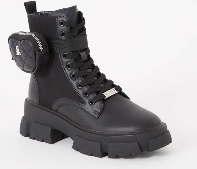 Steve Madden Tanker-H biker boot met afneembaar etui