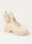 STEVE MADDEN Tanker-P Bootie Beige Nylon Veterboots Dames - Thumbnail 3