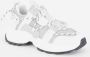 Steve Madden Tazmania chunky leren sneakers wit grijs - Thumbnail 2