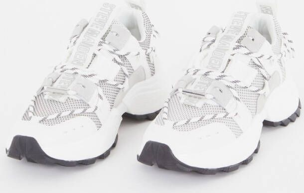 Steve Madden Tazmania chunky leren sneakers wit grijs - Foto 7