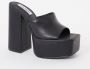 Steve Madden Stijlvolle Platform Hakken Muiltjes Black Dames - Thumbnail 1