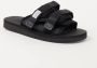 Suicoke Comfortabele zwarte nylon sliders voor heren Black Heren - Thumbnail 2