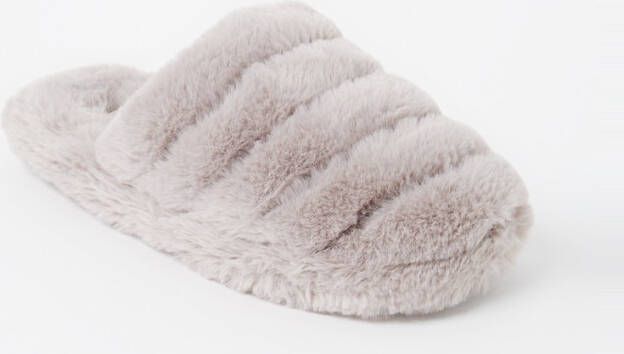 Ted Baker Slippers Lopsey Faux Fur Mule Slipper in grijs