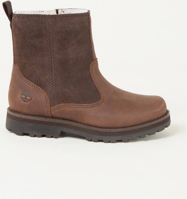 Timberland Courma enkellaarsje van leer met suède details