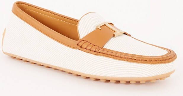 TOD&apos;S Mocassins Dames Gomma 10l Mocassino Maat: 37 Materiaal: Textiel Kleur: Creme