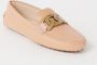 TOD'S Elegante leren loafers met metalen kettingdetail Pink Dames - Thumbnail 2