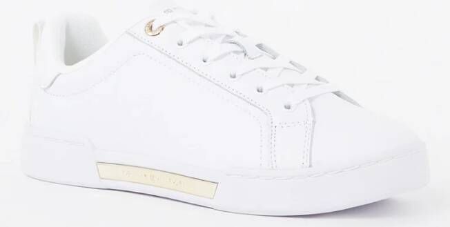 Tommy Hilfiger Plateausneakers CHIQUE COURT SNEAKER Vrijetijdsschoen lage schoen veterschoen logo applicatie op het plateau - Foto 7