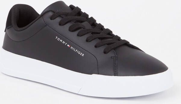 Tommy Hilfiger Court sneaker van leer met suède details en logo