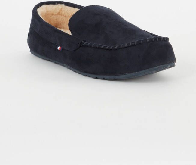 Tommy Hilfiger Driver pantoffel met imitatiebont