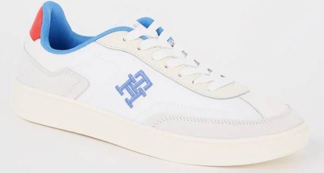 Tommy Hilfiger Heritage Court sneaker van mesh met leren en suède details